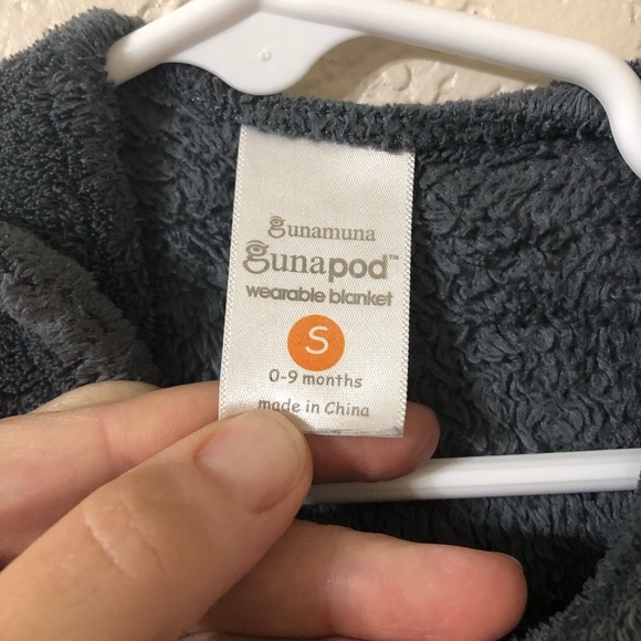 Gunamuna Gunapod Baby Fleece Wonderzip Sleep Sack in Charcoal Gray 0-9 Months - Picture 3 of 8